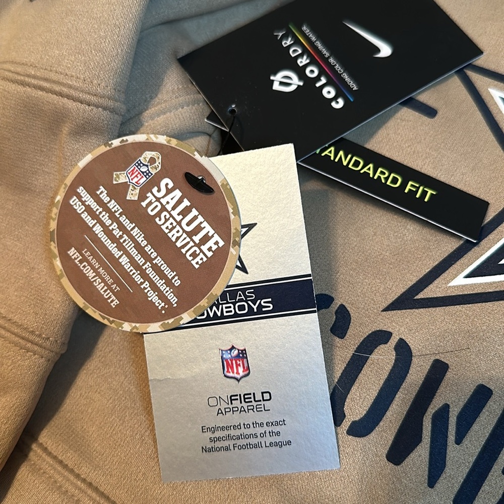Nike authentic salute to service Dallas cowboys men’s hoodie - Picture 3 of 3